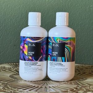 IGK More Life Color Extending Gloss Shampoo and Conditioner Set